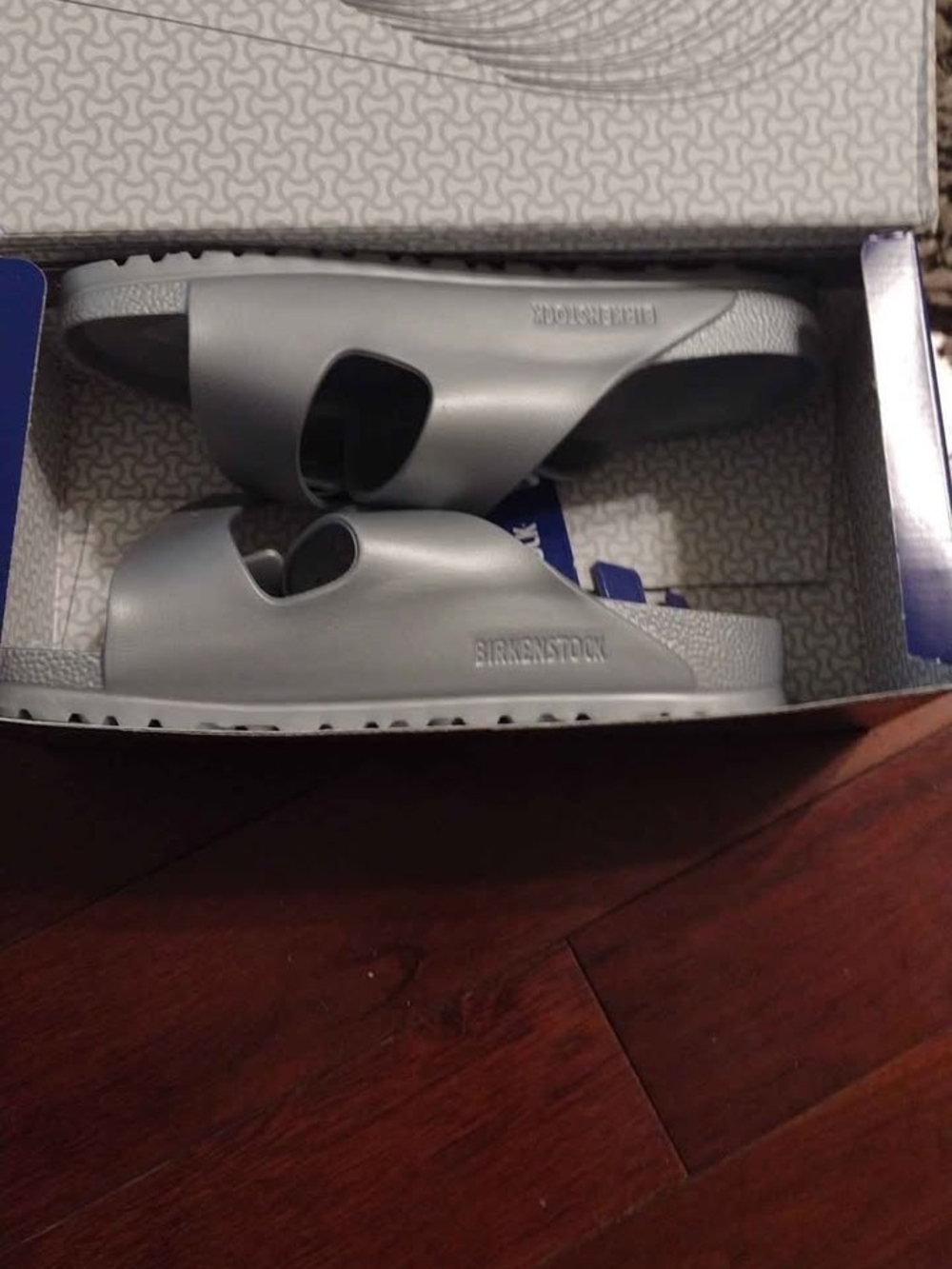 Birkenstock Silver Gray EVA Slide Sandals for Men